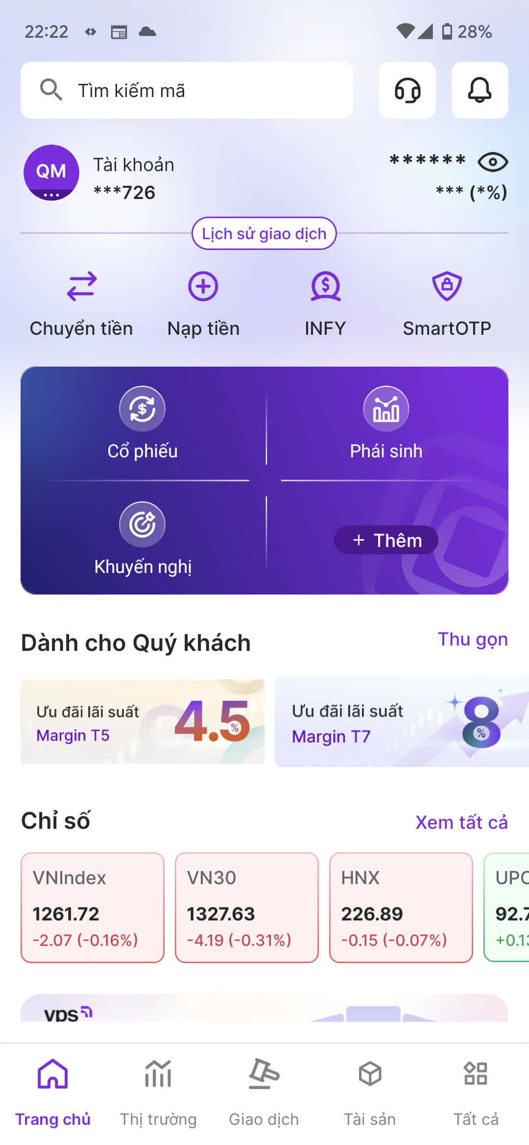 Giao diện VPS SmartOne