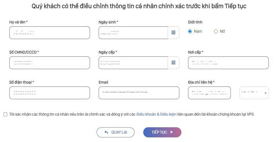 mo tai khoan vps xac nhan